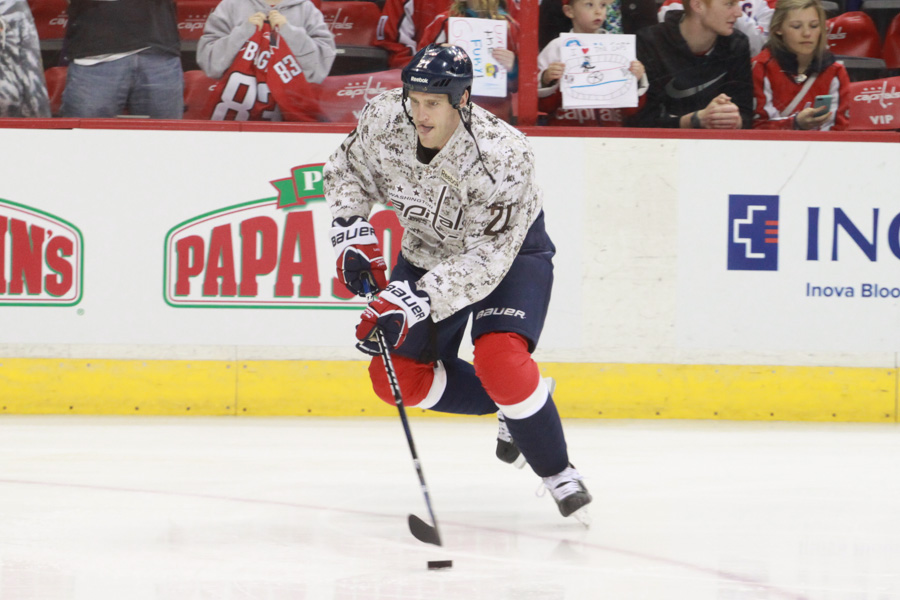 Washington Capitals Wear Camouflage Jerseys to Honor Military