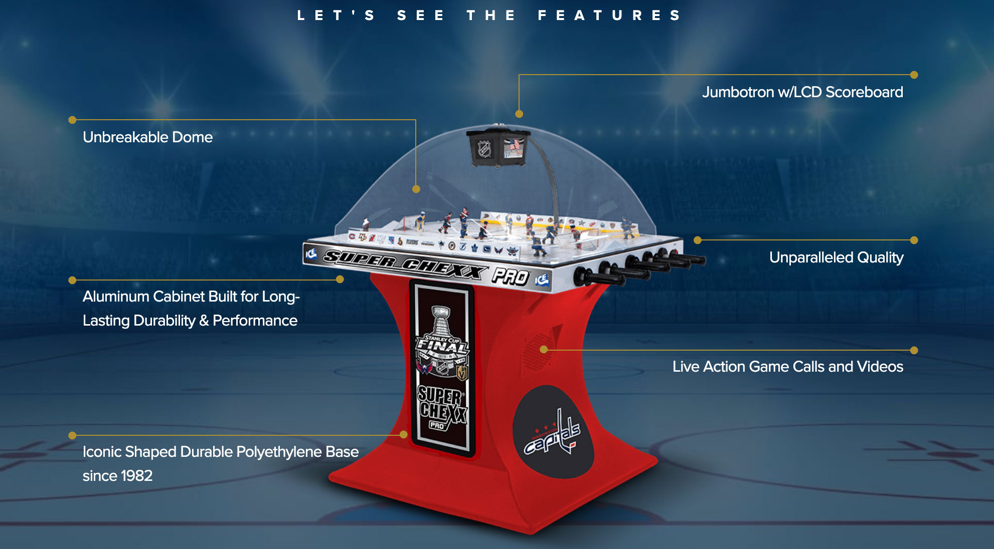 New NHL bubble hockey tables feature John Walton on playbyplay and