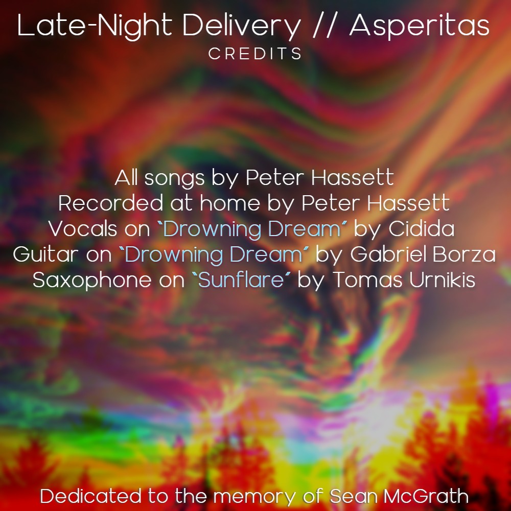 Peter’s got a new record coming out Wednesday Asperitas