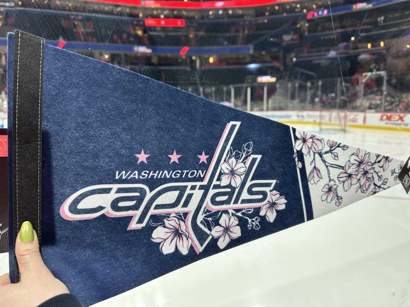 Capitals rock cherry blossom jerseys during warmups, drop new merch at