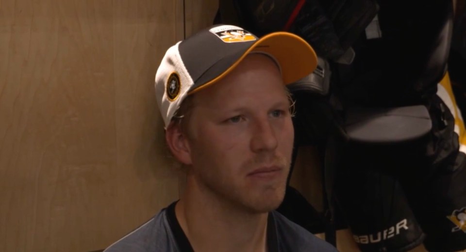 Lars Eller scores first point as a Penguin in season-opening loss to ...
