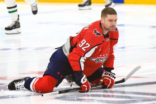 Evgeny Kuznetsov, stretching