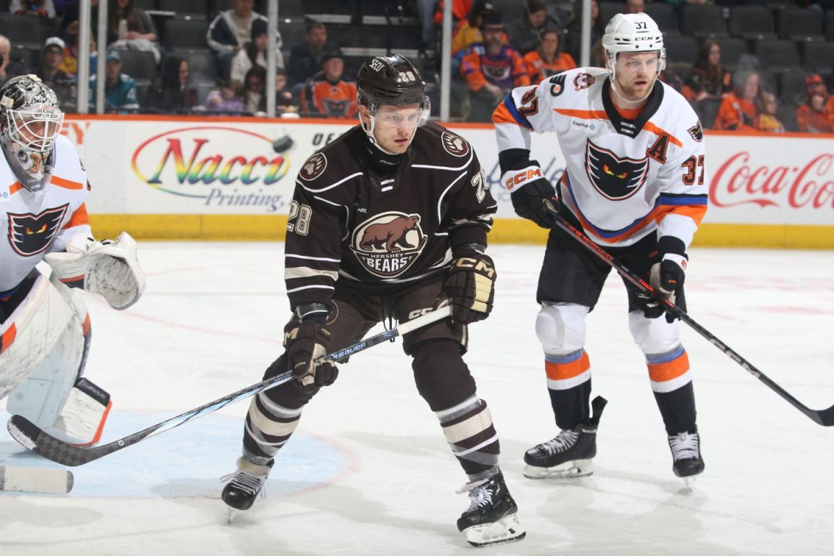 Ethen Frank becomes league leader in power-play goals as Bears' seven-game winning streak snapped by Phantoms - Vimarsana News