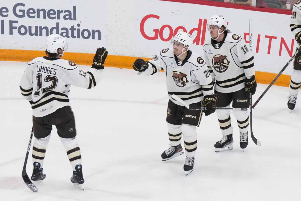 Hendrix Lapierre scores second career hat trick in Hershey Bears' 4-2 win over Belleville Senators ðŸ§¢ - Vimarsana News