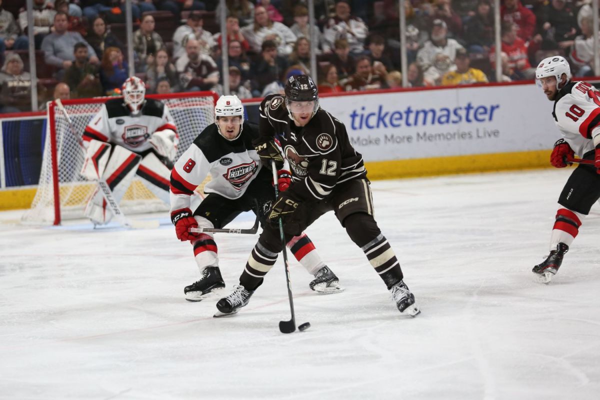 Alex Limoges scores twice in 24 seconds but Bears still fall to Utica