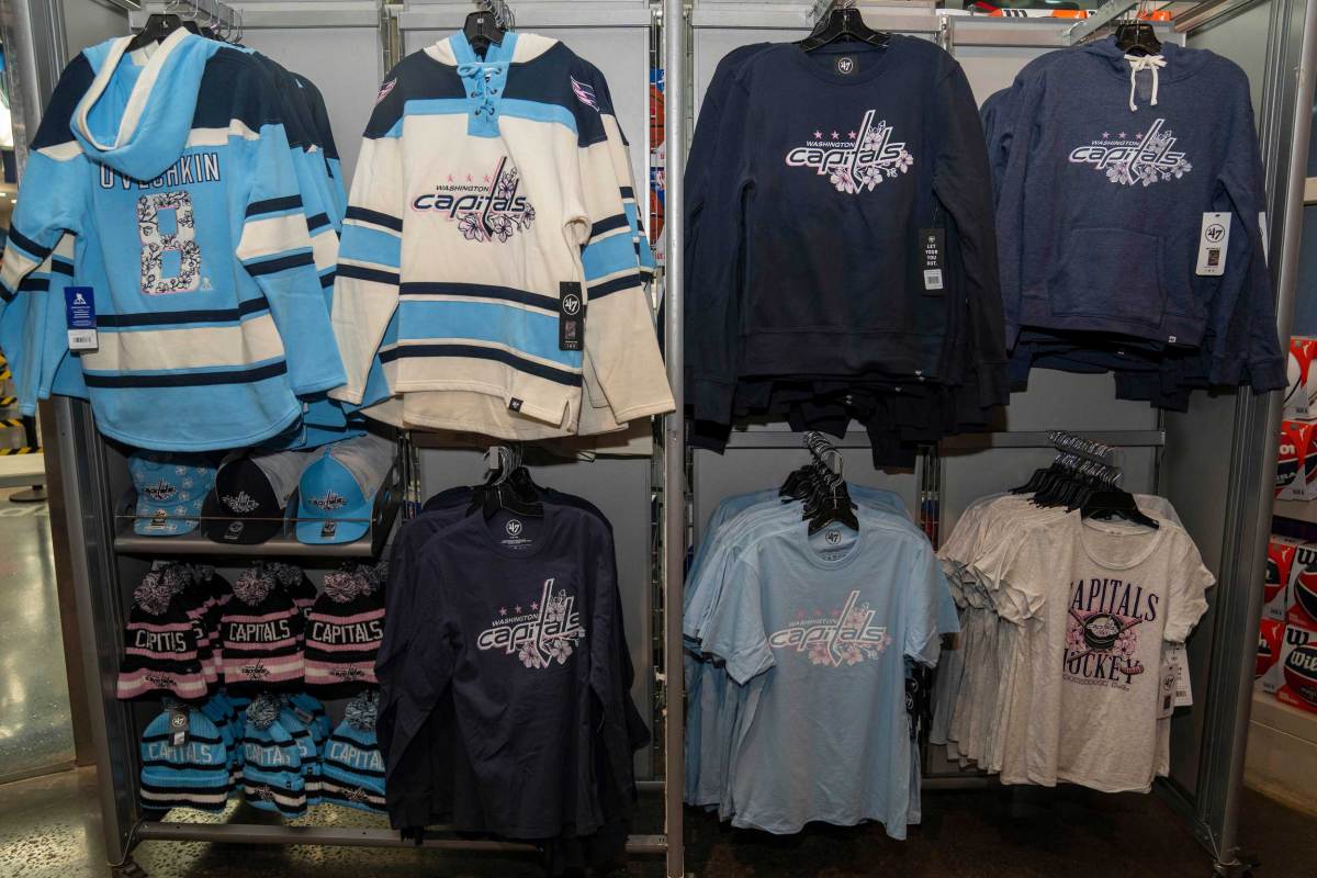 Washington Capitals release new cherry blossom jerseys in sky blue