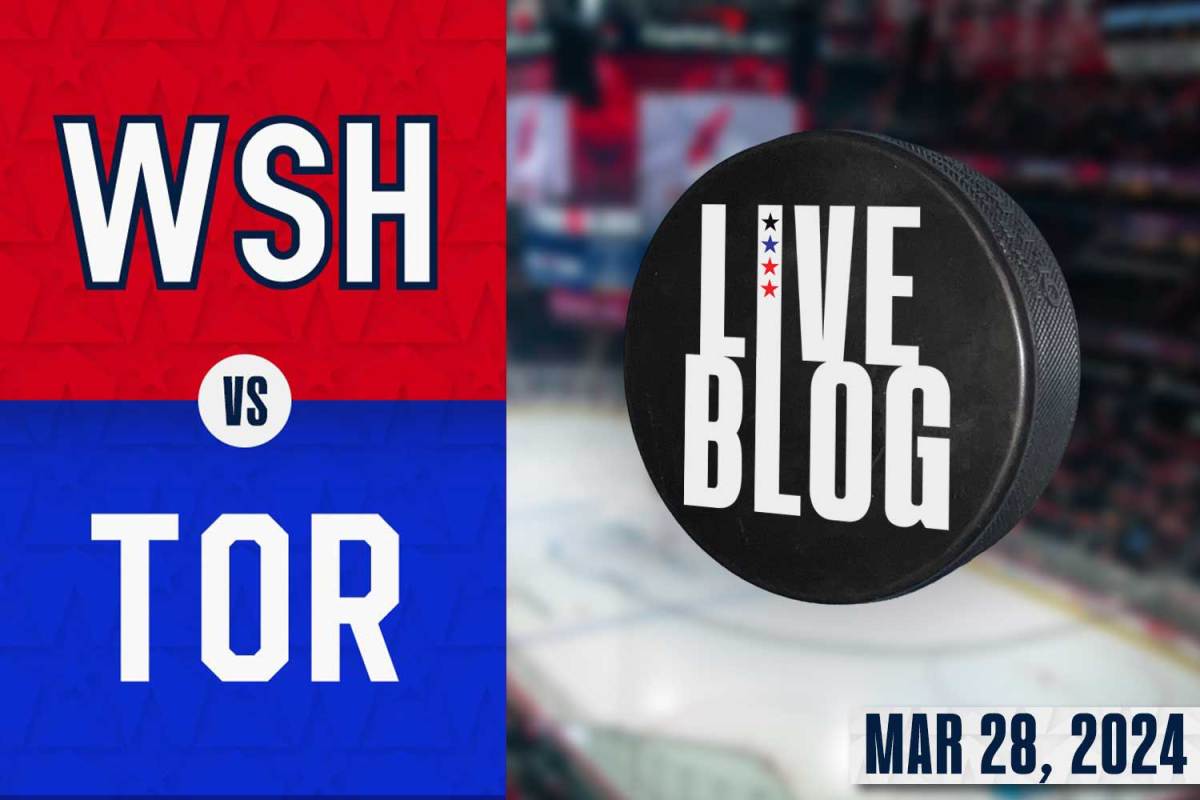 Live blog: Capitals take on Maple Leafs with third place in the Metro on the line - Vimarsana News