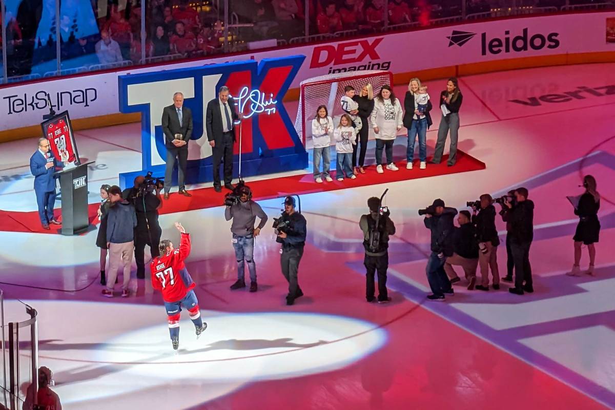 TJ1K: How the Washington Capitals honored TJ Oshie for reaching the 1,000 NHL games milestone - Vimarsana News