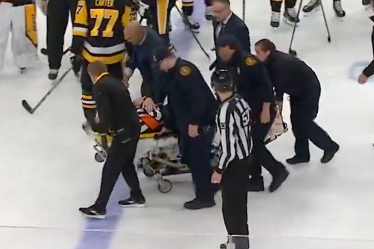 Referee Steve Kozari taken to hospital after being stretchered off ice during Penguins-Lightning game - Vimarsana News