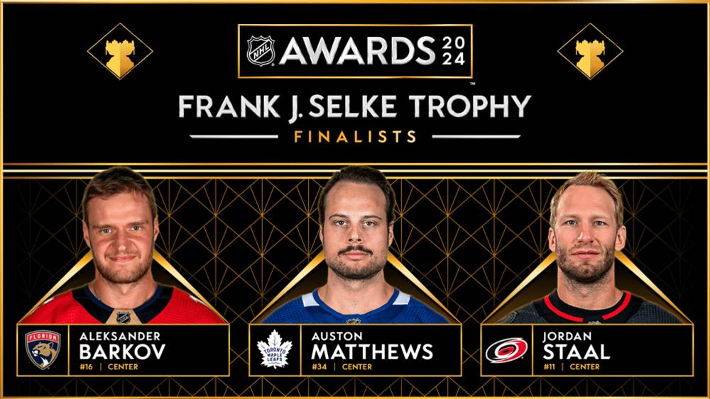 NHL announces 2024 Selke Trophy finalists - Vimarsana News